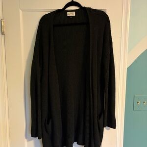 Women's Dark Gray Sweater Cardigan